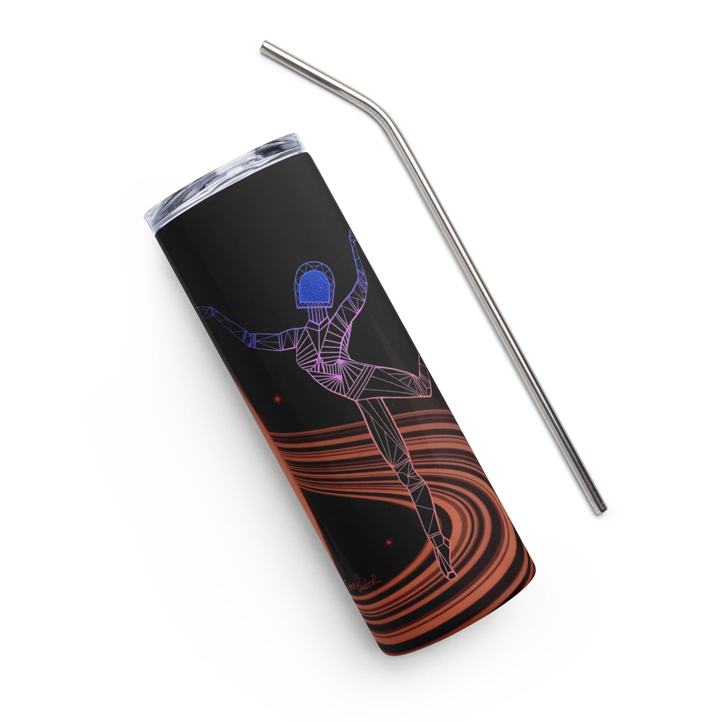 Afrobotica Rings Red Stainless steel tumbler