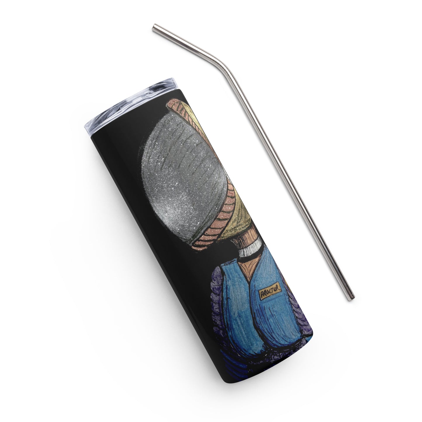 Afrobotica Suited Stainless steel tumbler