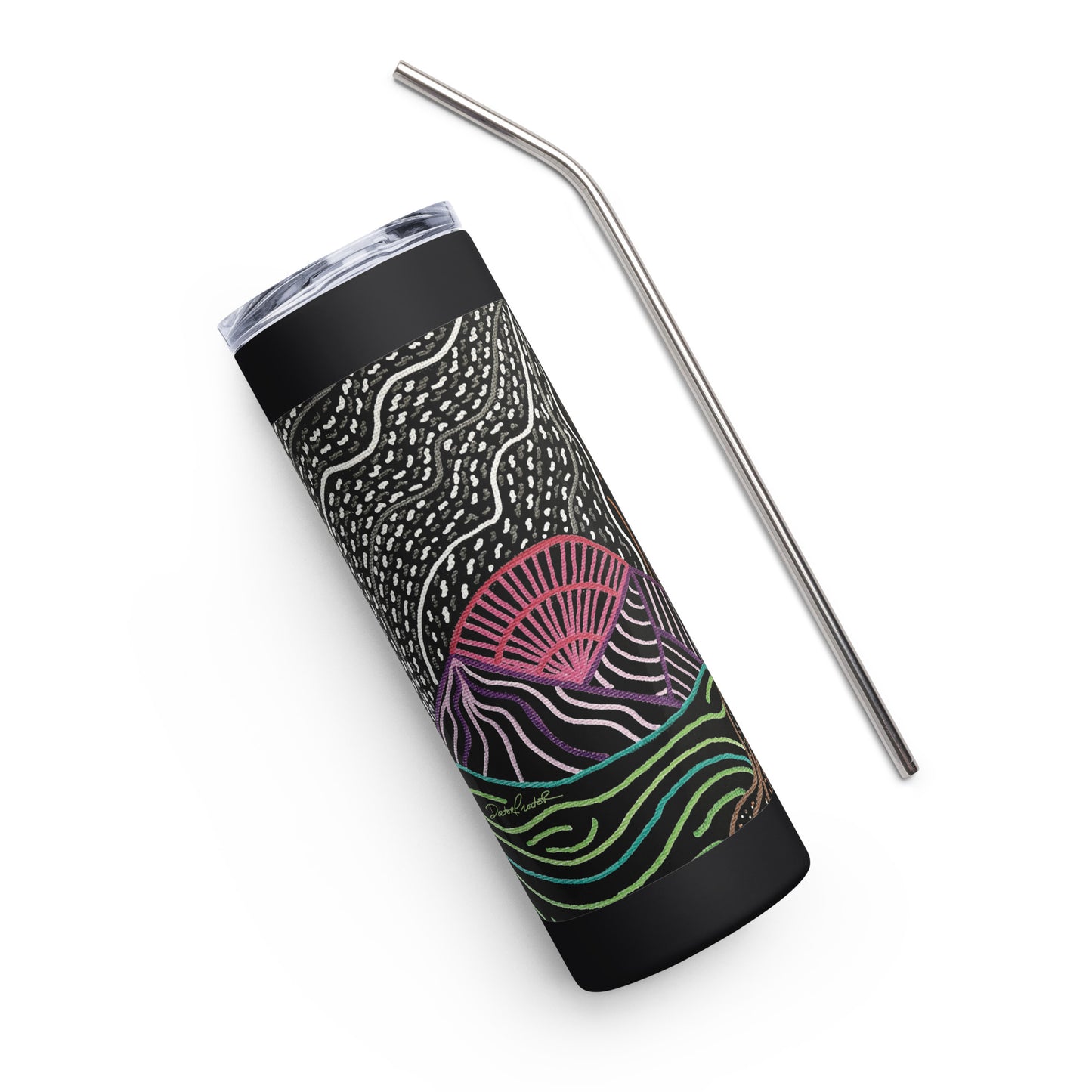 She's Waiting Stainless steel tumbler