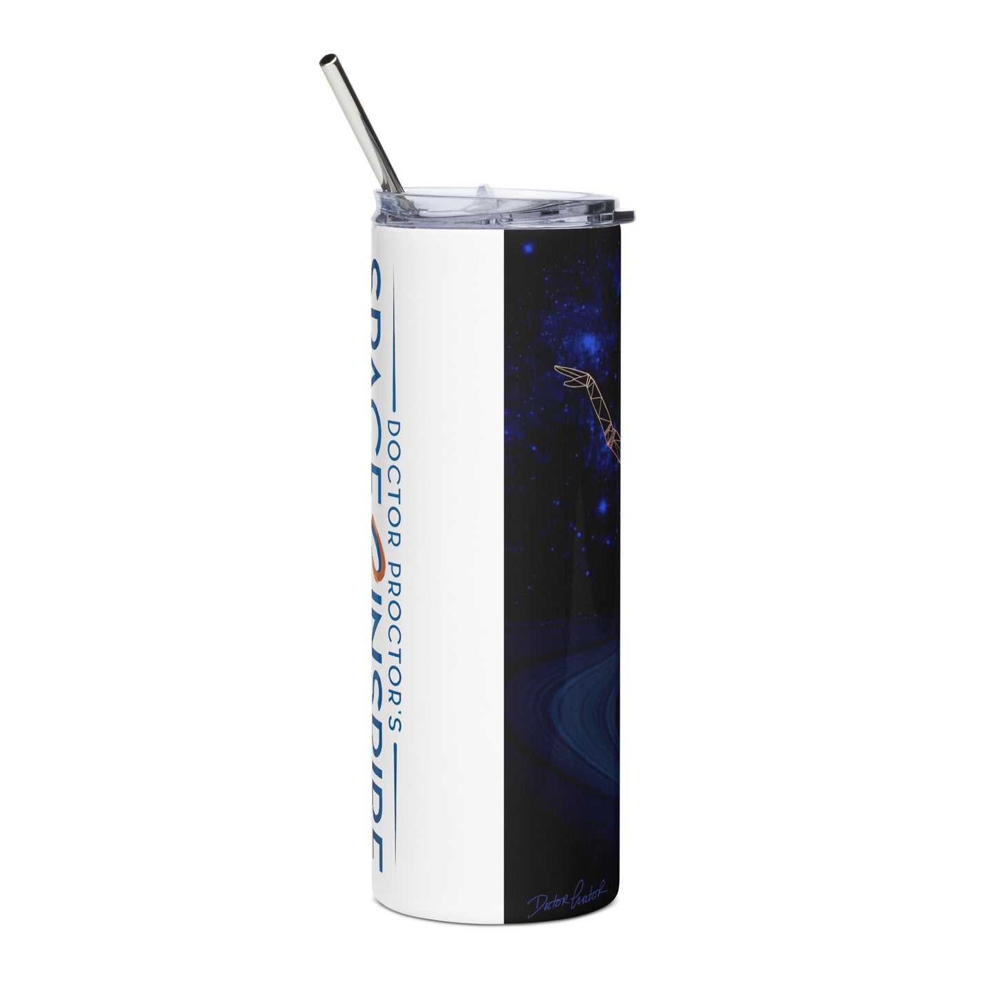 Afrobotica Rings Blue Stainless steel tumbler