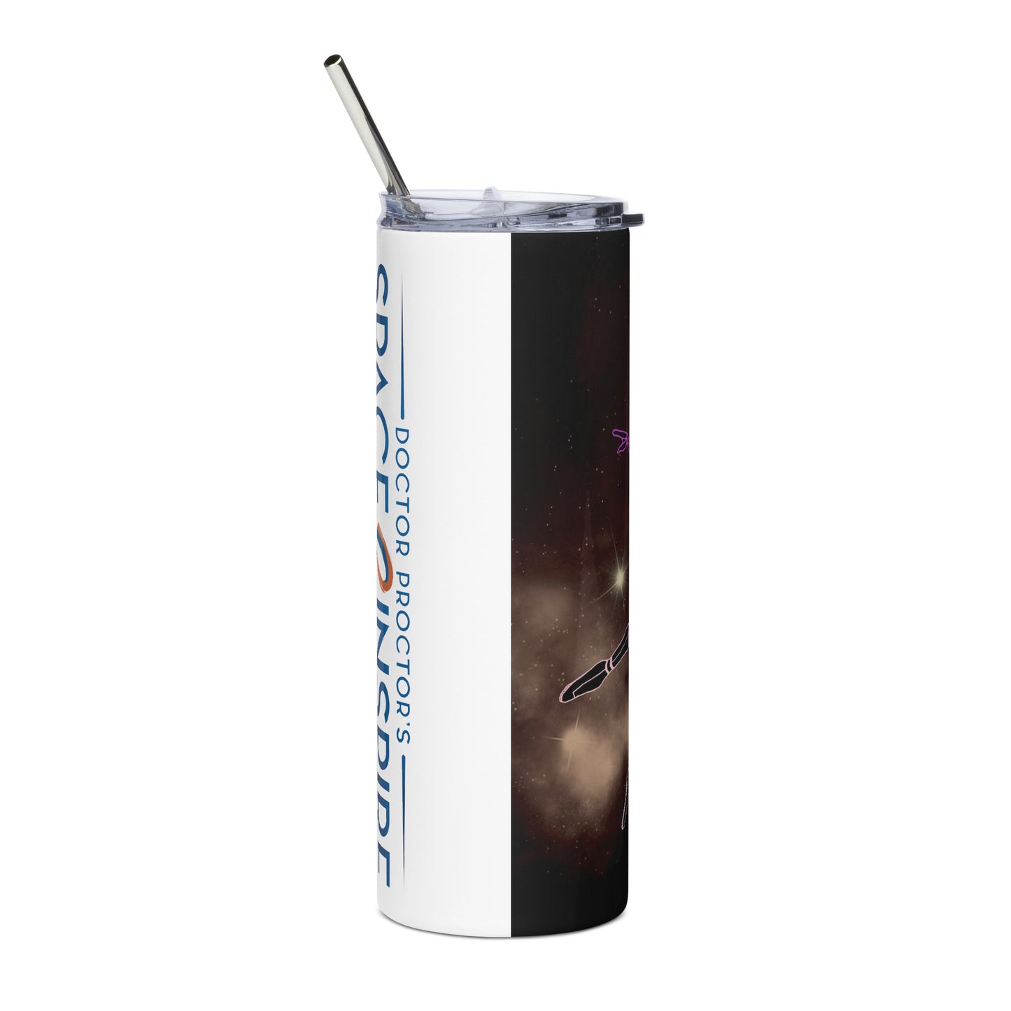 Afrobotica Leap into the Moon Stainless steel tumbler