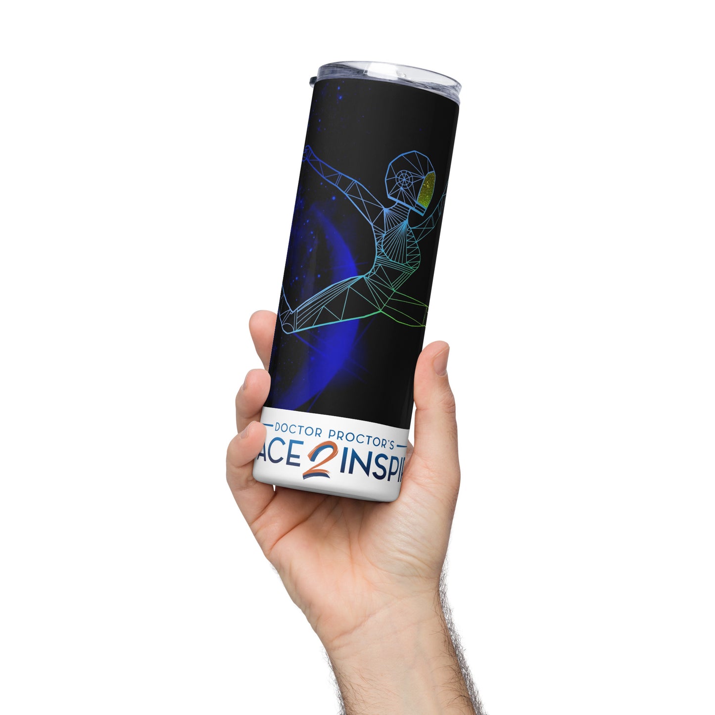 Afrobotica Ciseaux Blue Stainless steel tumbler