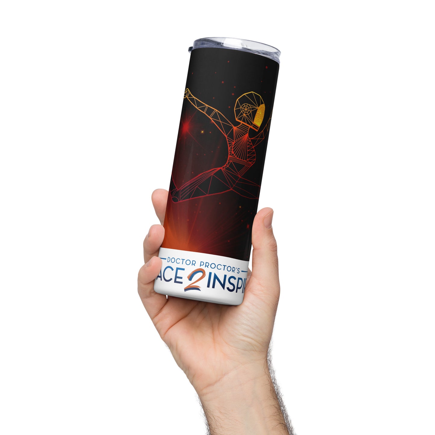 Afrobotica Ciseaux Red Stainless steel tumbler