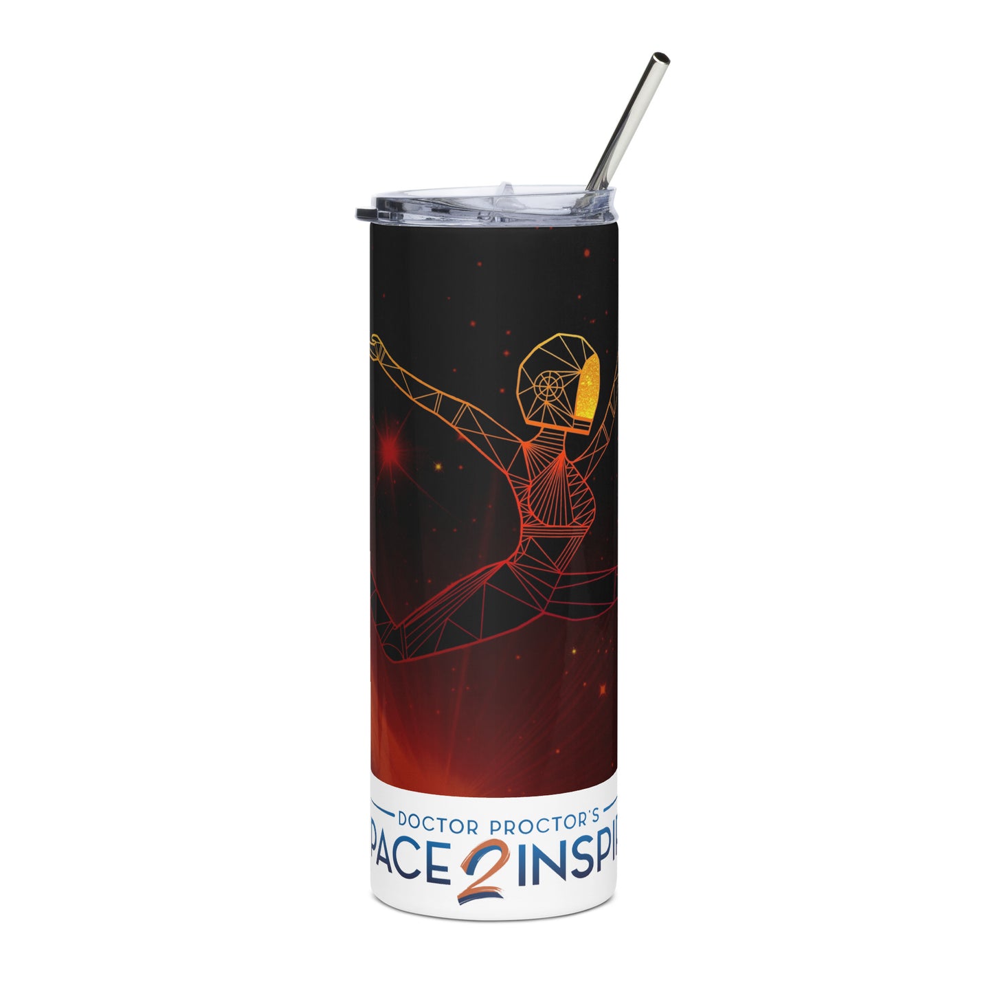 Afrobotica Ciseaux Red Stainless steel tumbler