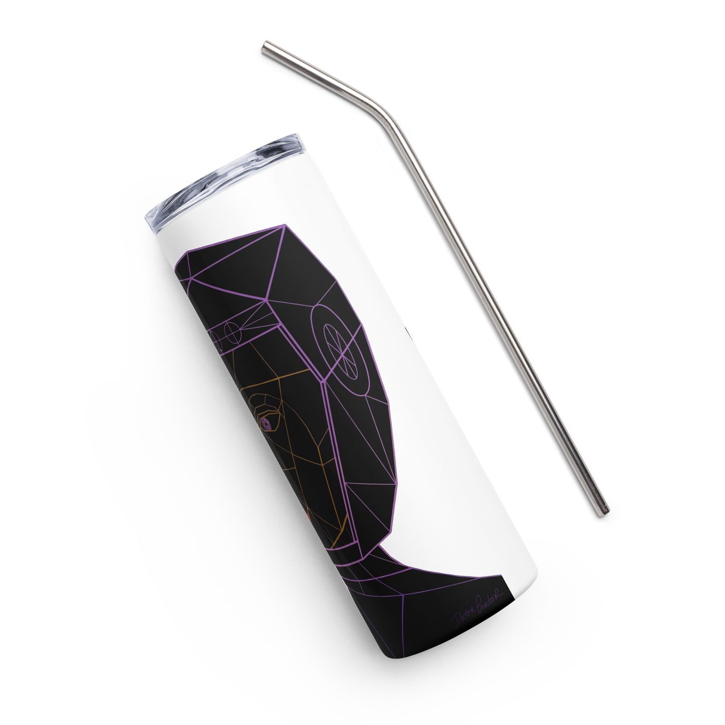 Afrobotica Bella Neon Stainless steel tumbler