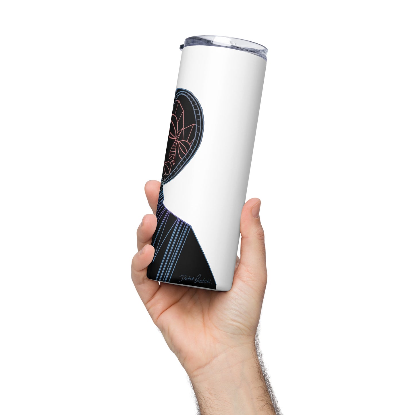 Afrobotica Melancholy Blue Stainless steel tumbler