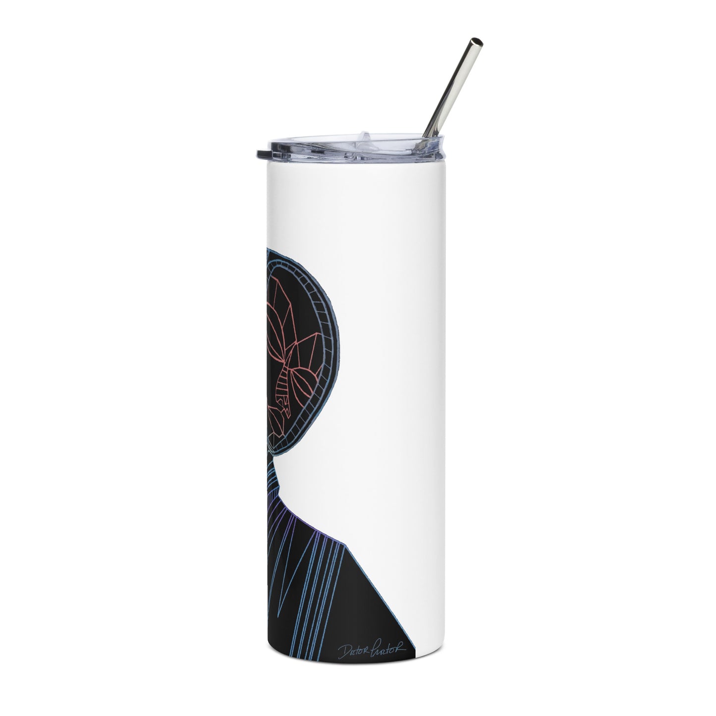 Afrobotica Melancholy Blue Stainless steel tumbler