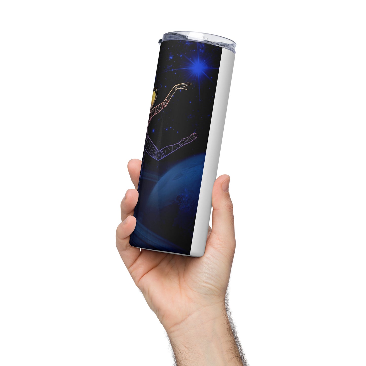 Afrobotica Rings Blue Stainless steel tumbler