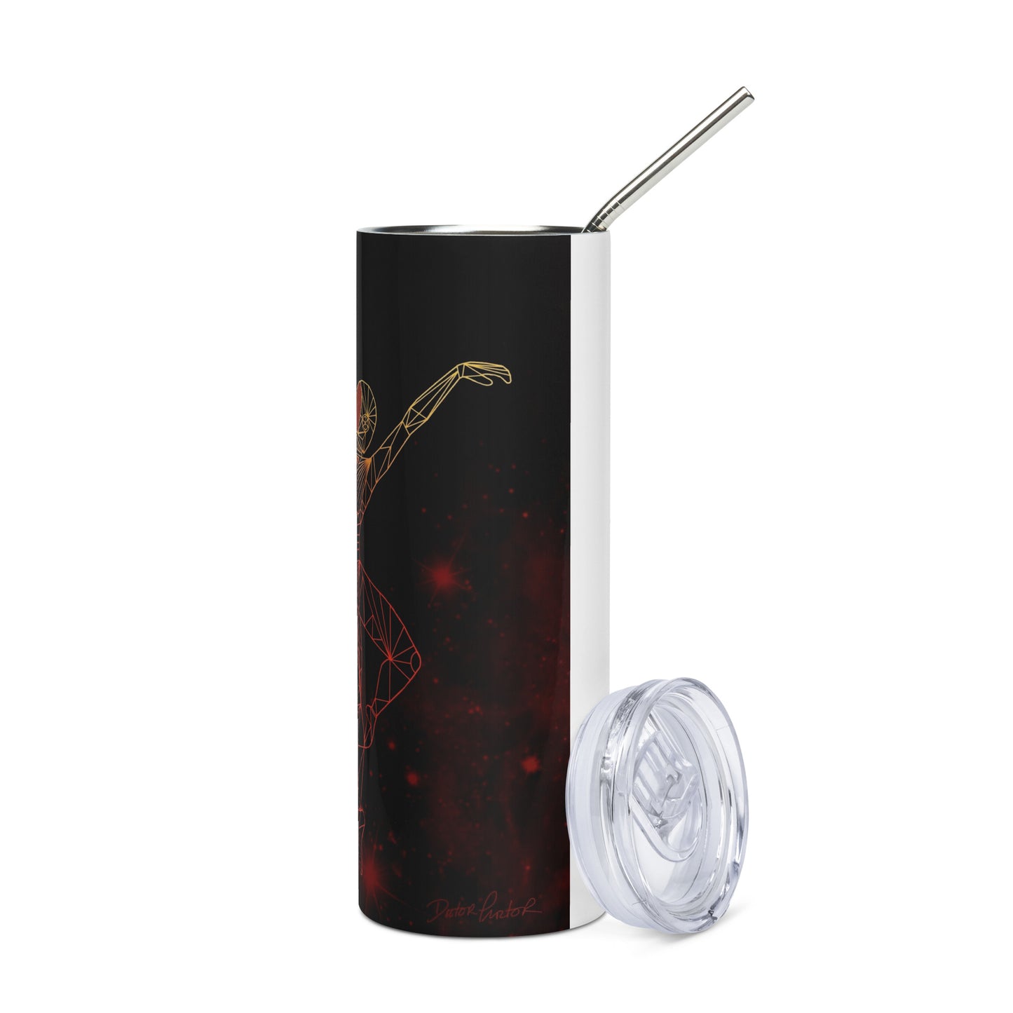 Afrobotica Releve Red Stainless steel tumbler