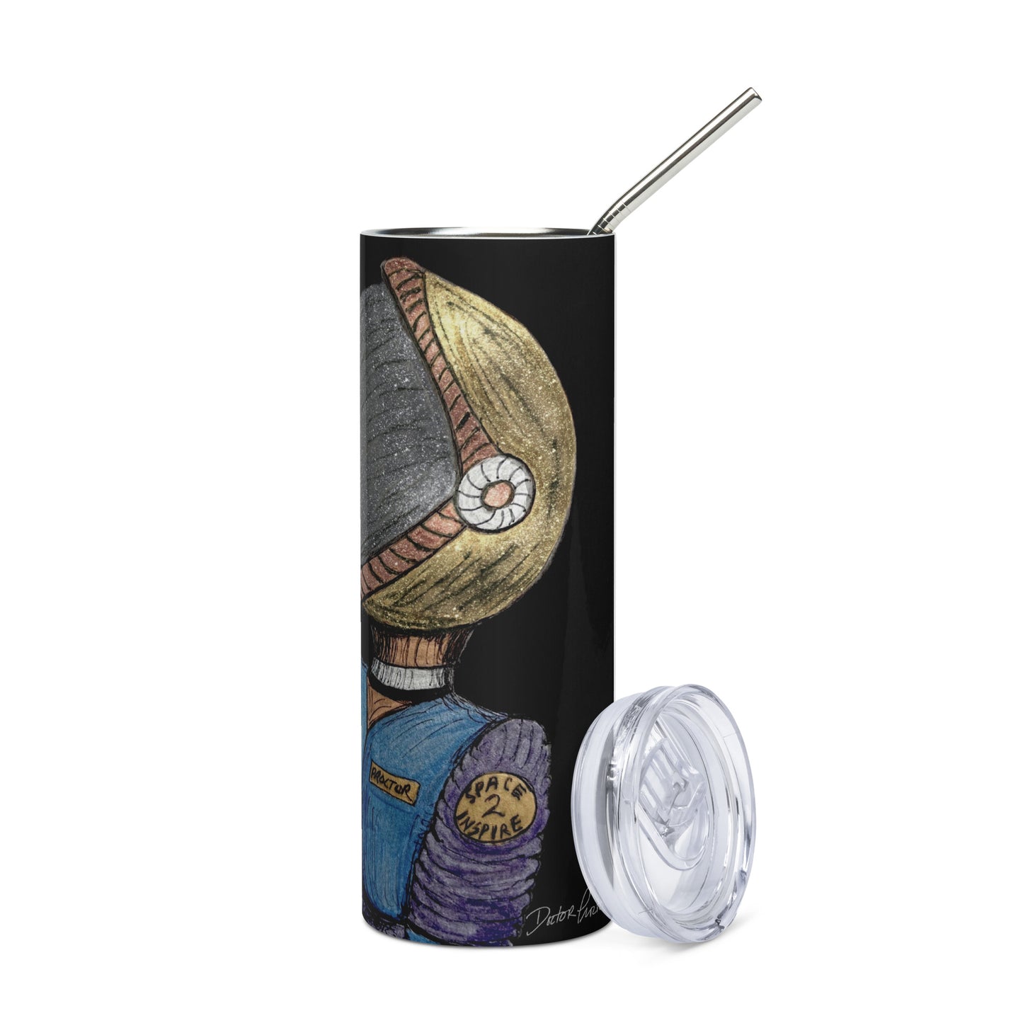 Afrobotica Suited Stainless steel tumbler