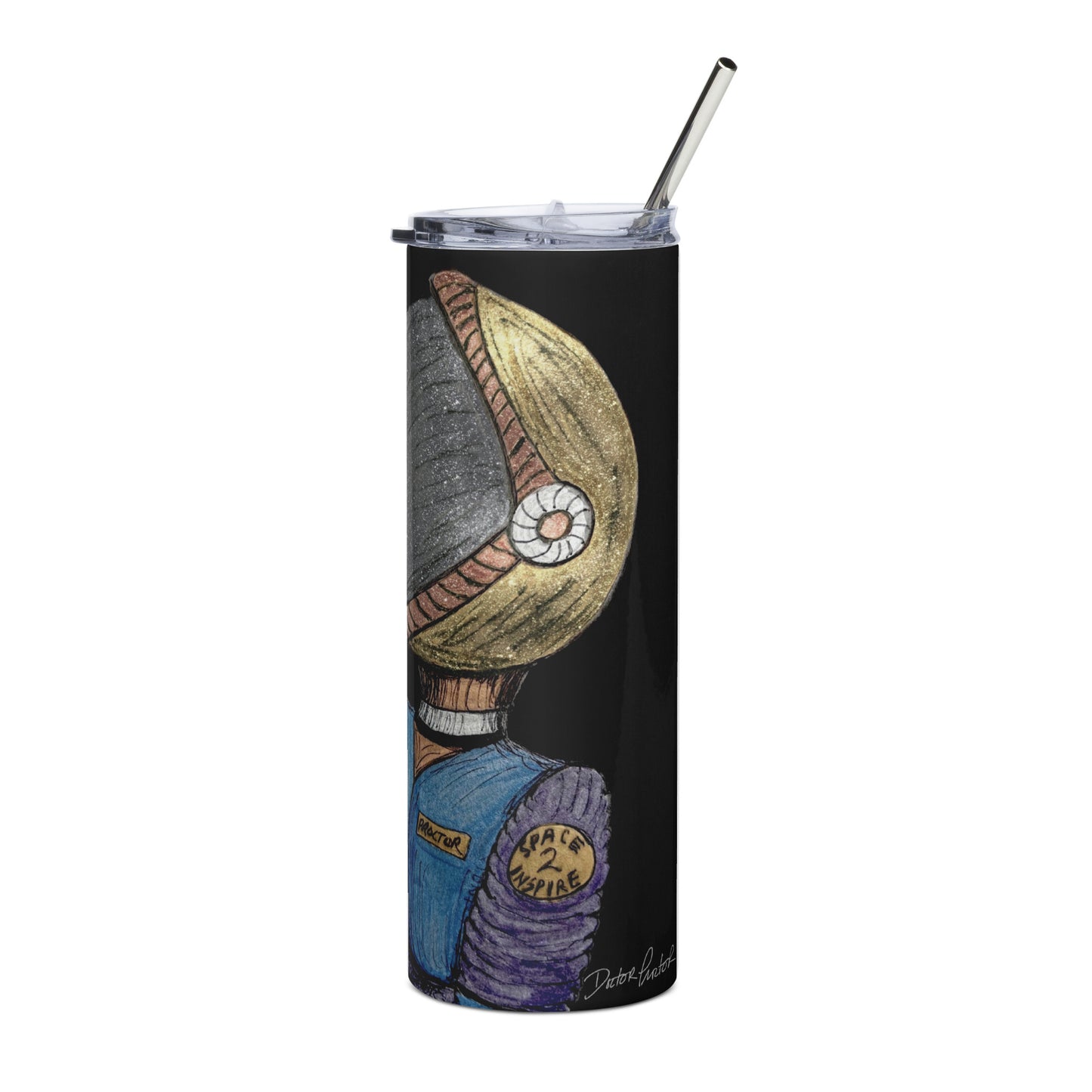 Afrobotica Suited Stainless steel tumbler