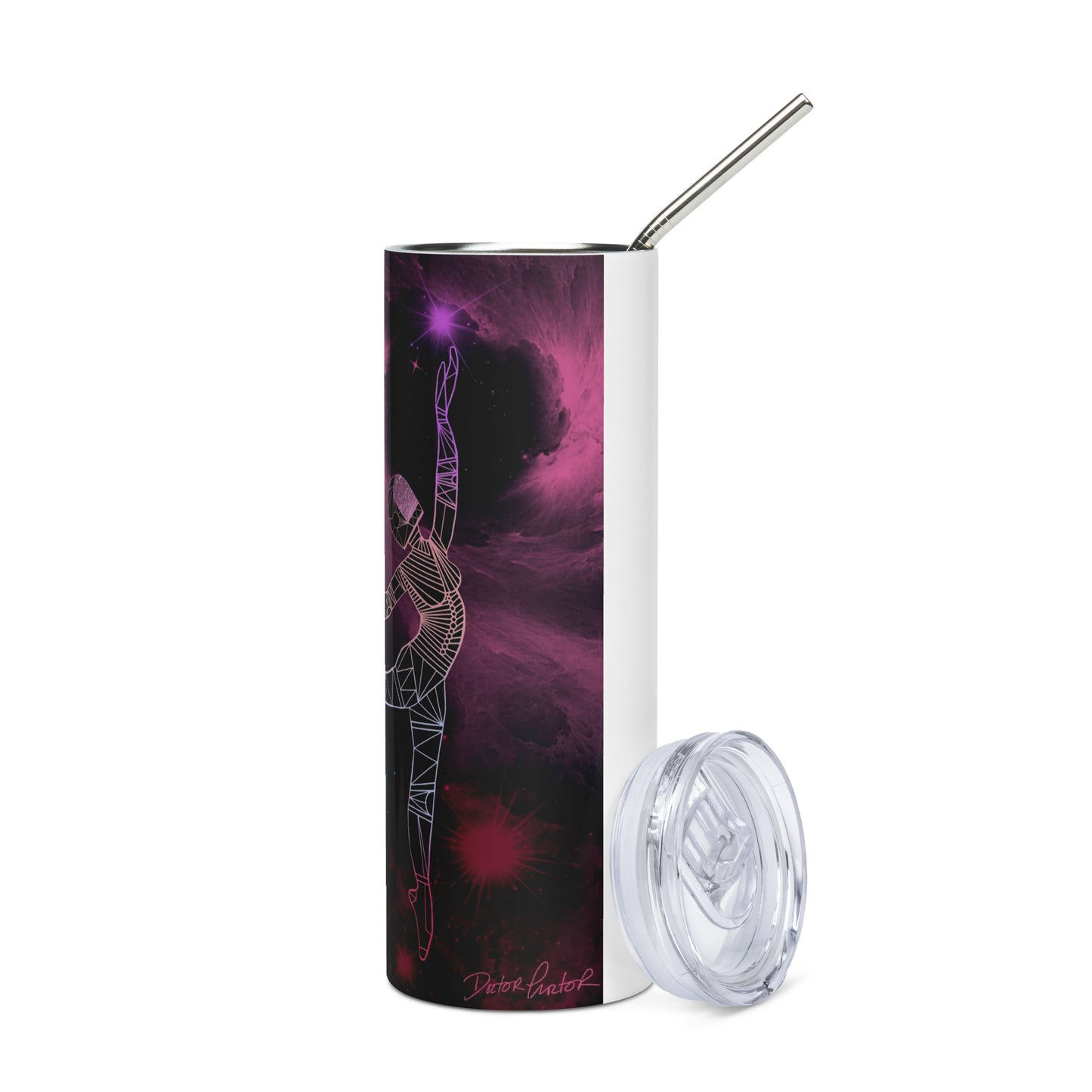Afrobotica Pointe Nebula Stainless steel tumbler
