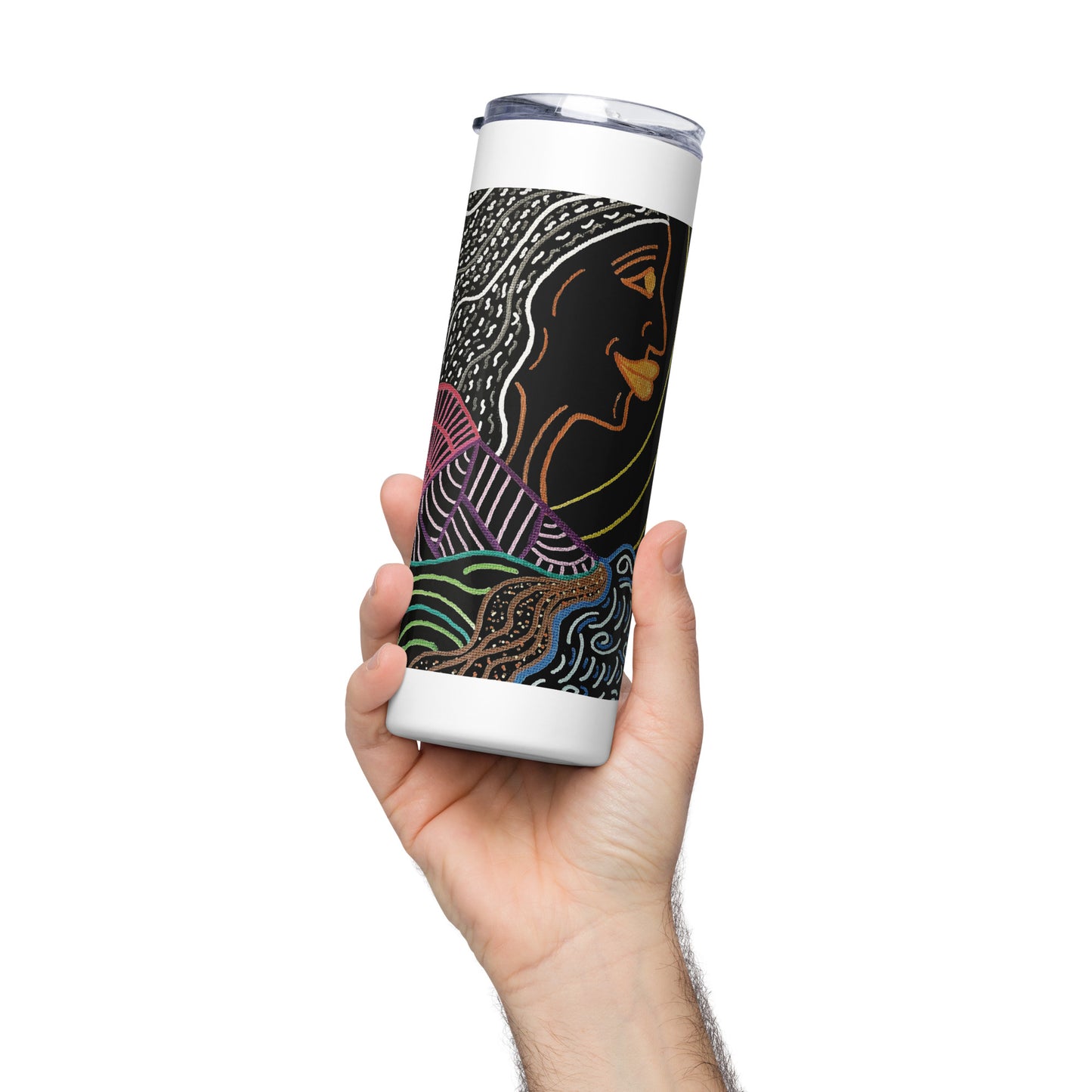 She's Waiting Stainless steel tumbler