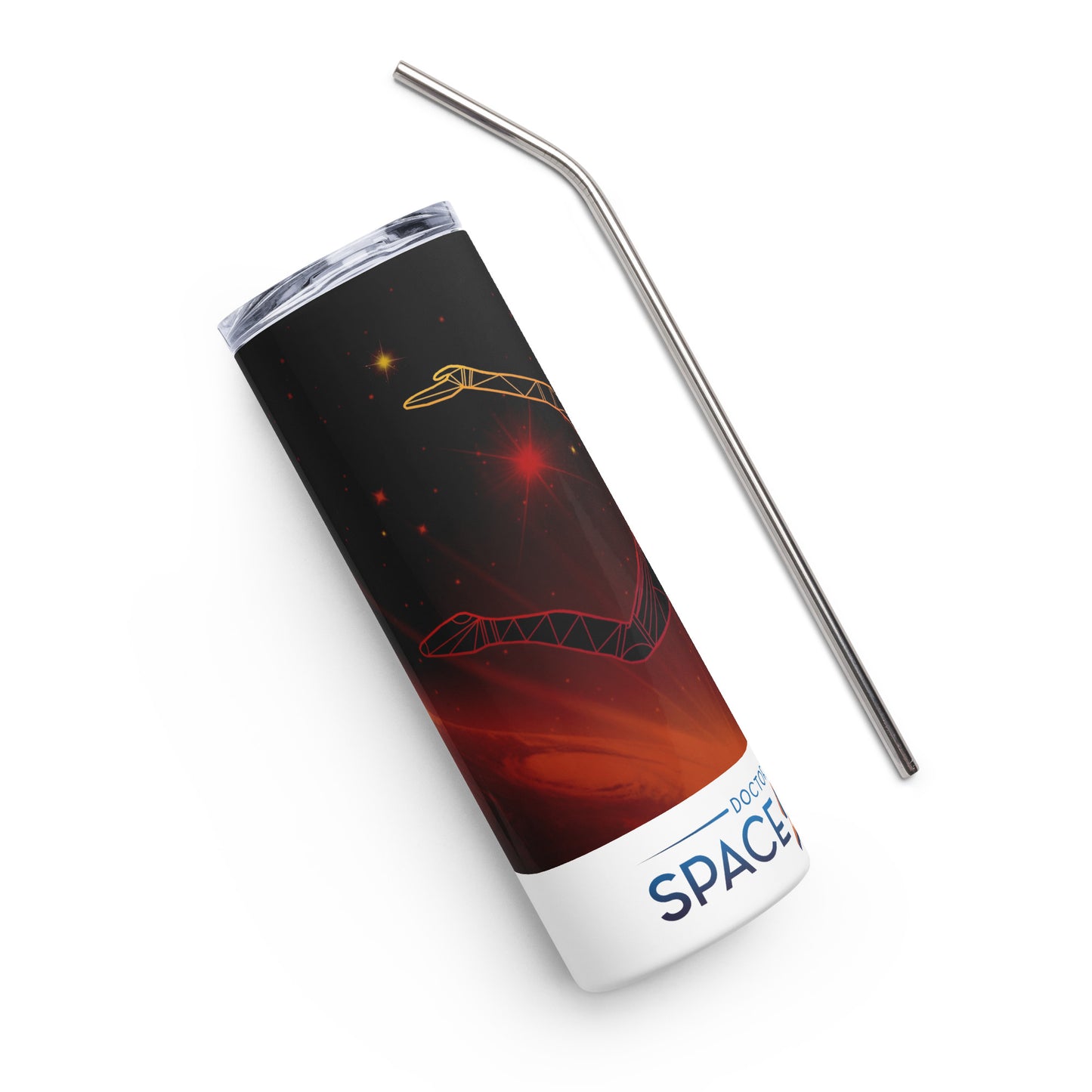Afrobotica Ciseaux Red Stainless steel tumbler