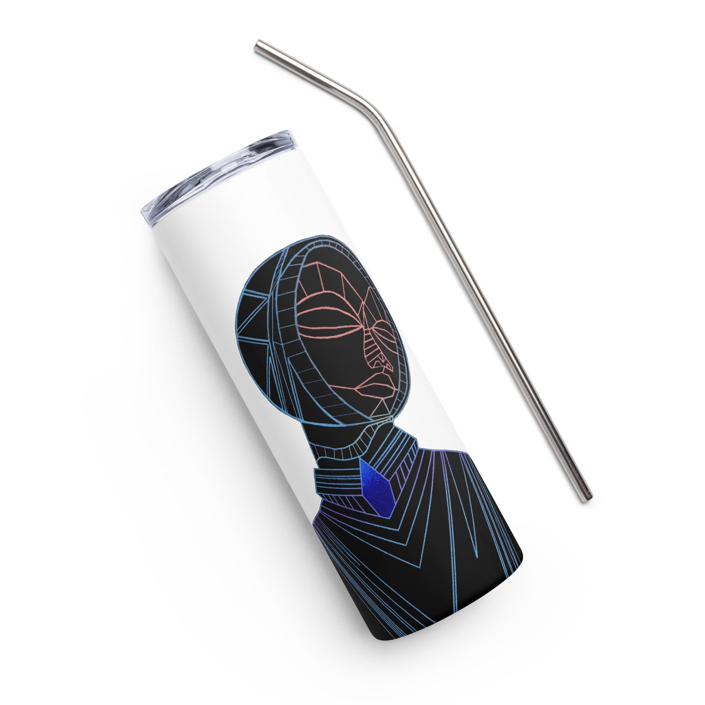 Afrobotica Melancholy Blue Stainless steel tumbler