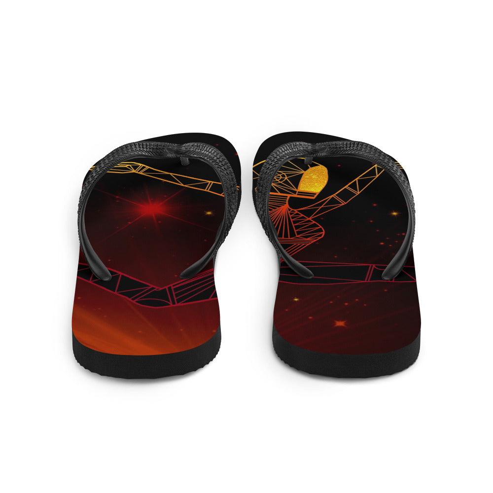 Afrobotica Ciseaux Red Flip-Flops