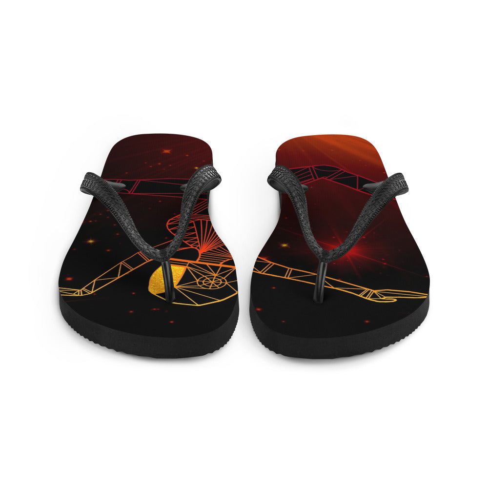 Afrobotica Ciseaux Red Flip-Flops