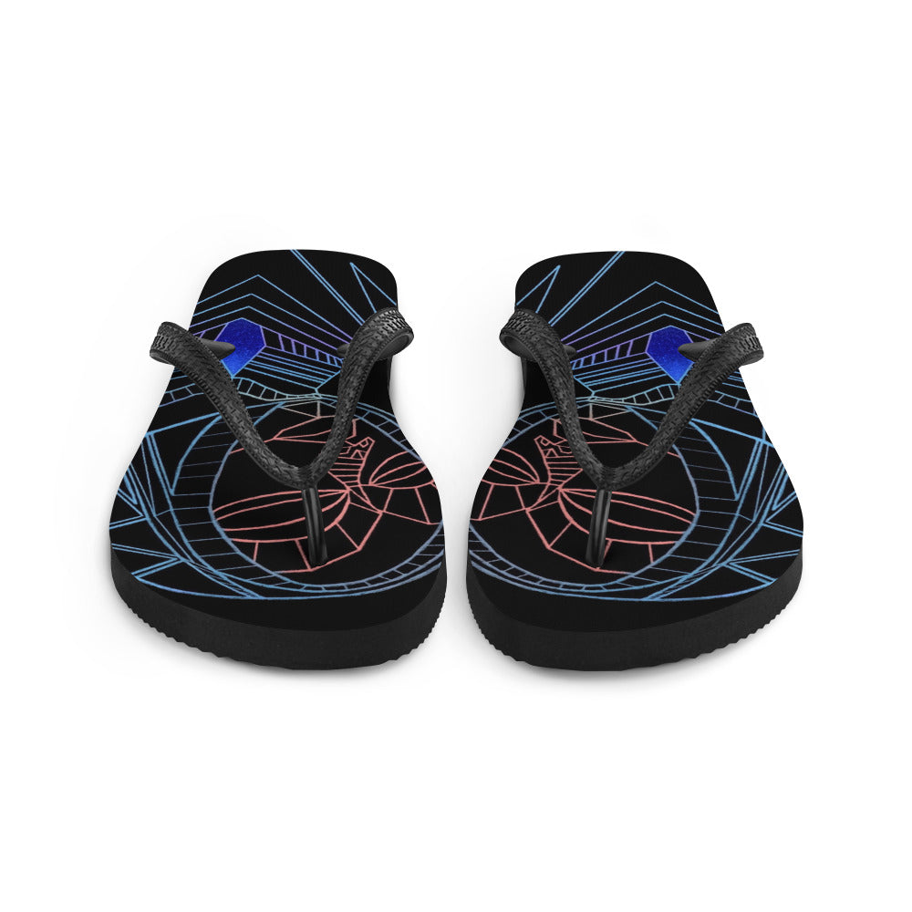 Afrobotica Melancholy Blue Flip-Flops