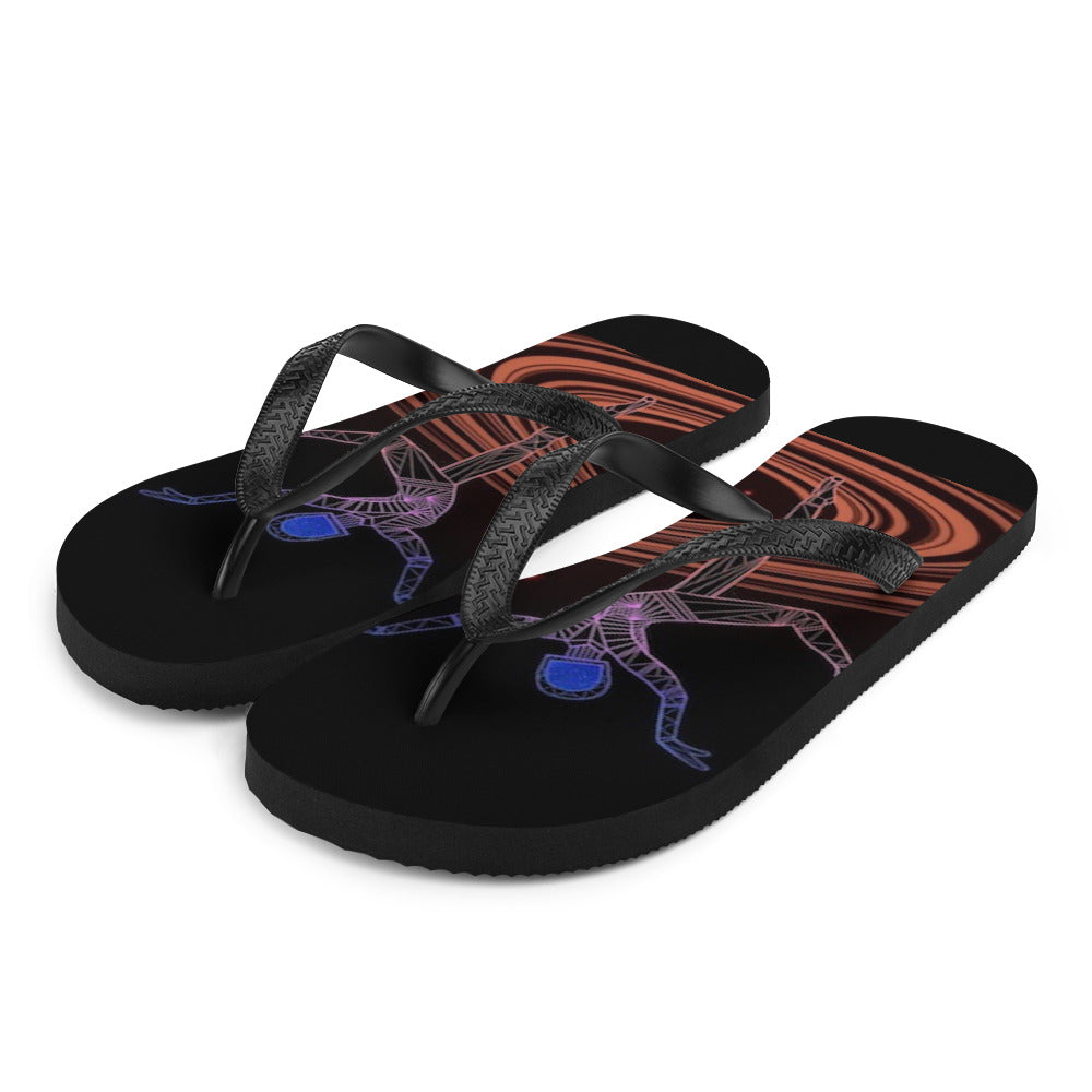 Afrobotica Rings Red Flip-Flops