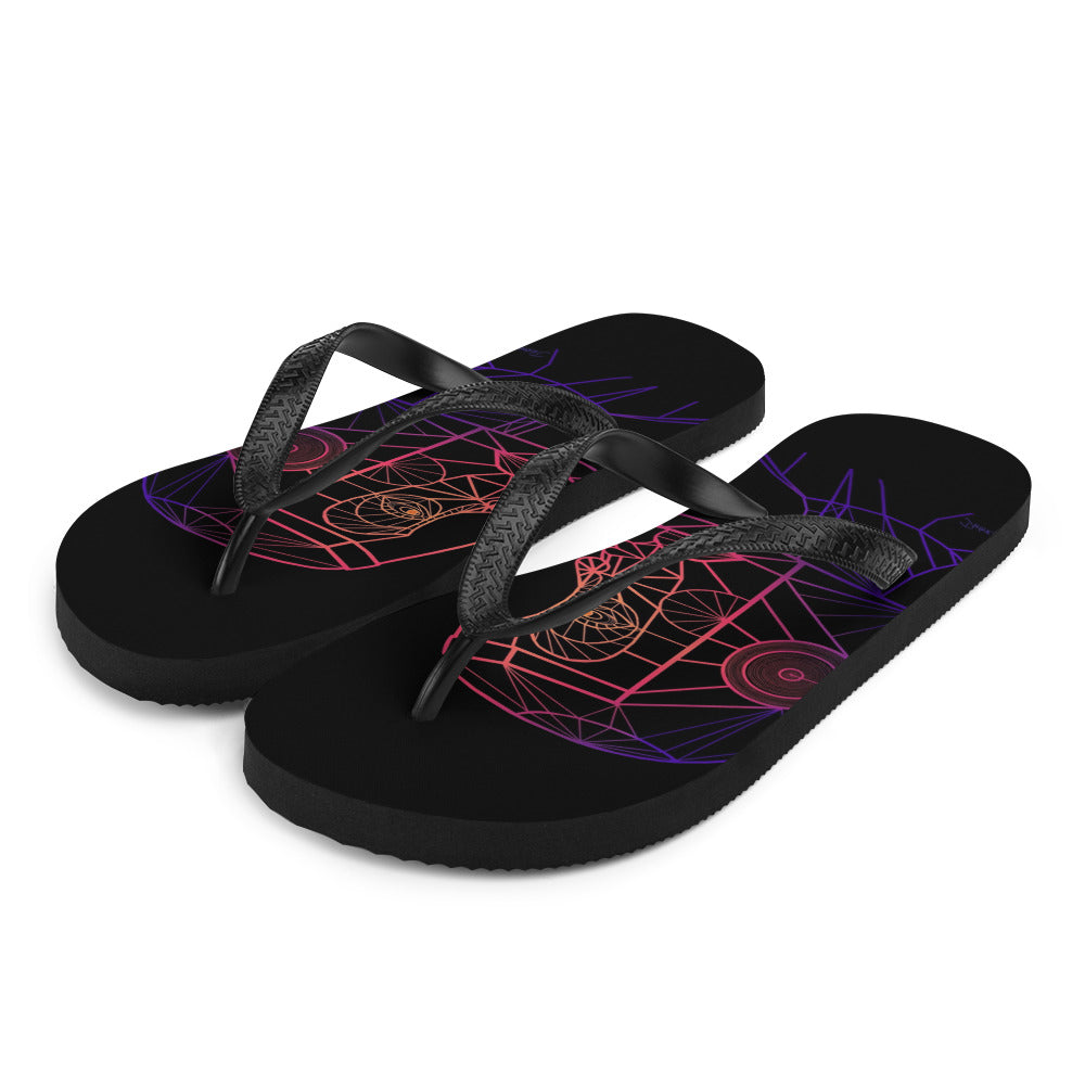 Afrobotica Native Neon Flip-Flops