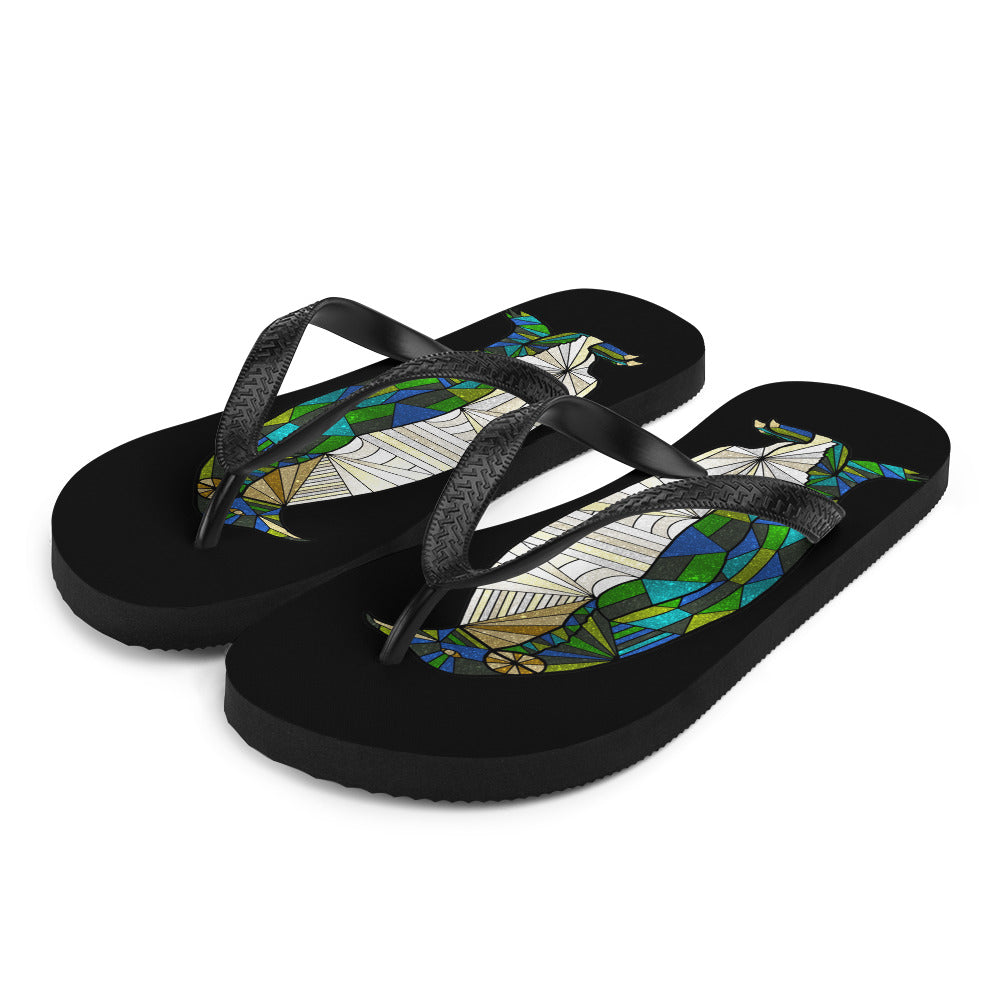 Antartic Serenity Flip-Flops