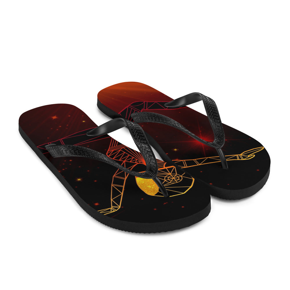 Afrobotica Ciseaux Red Flip-Flops