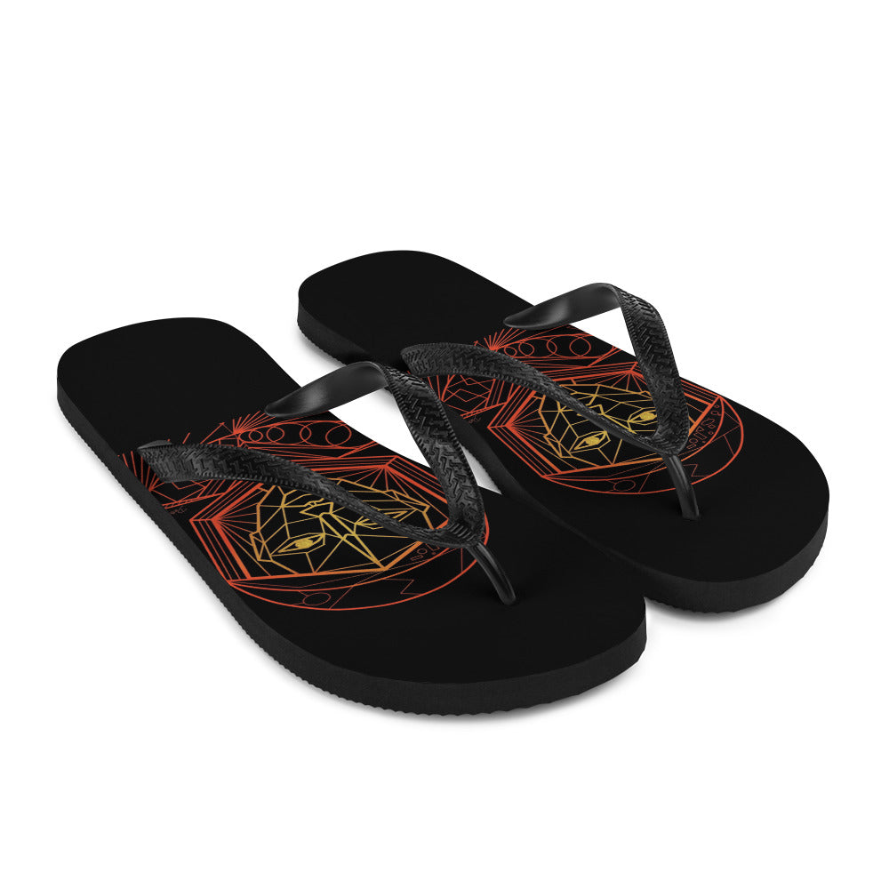 Afrobotica Avatar Red Flip-Flops