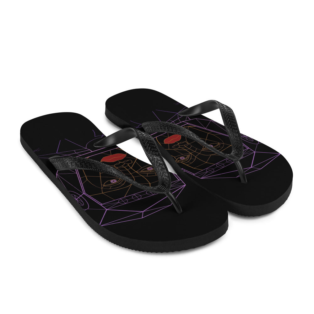 Afrobotica Bella Neon Flip-Flops