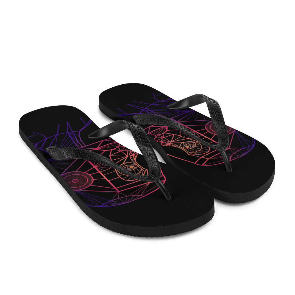 Afrobotica Native Neon Flip-Flops