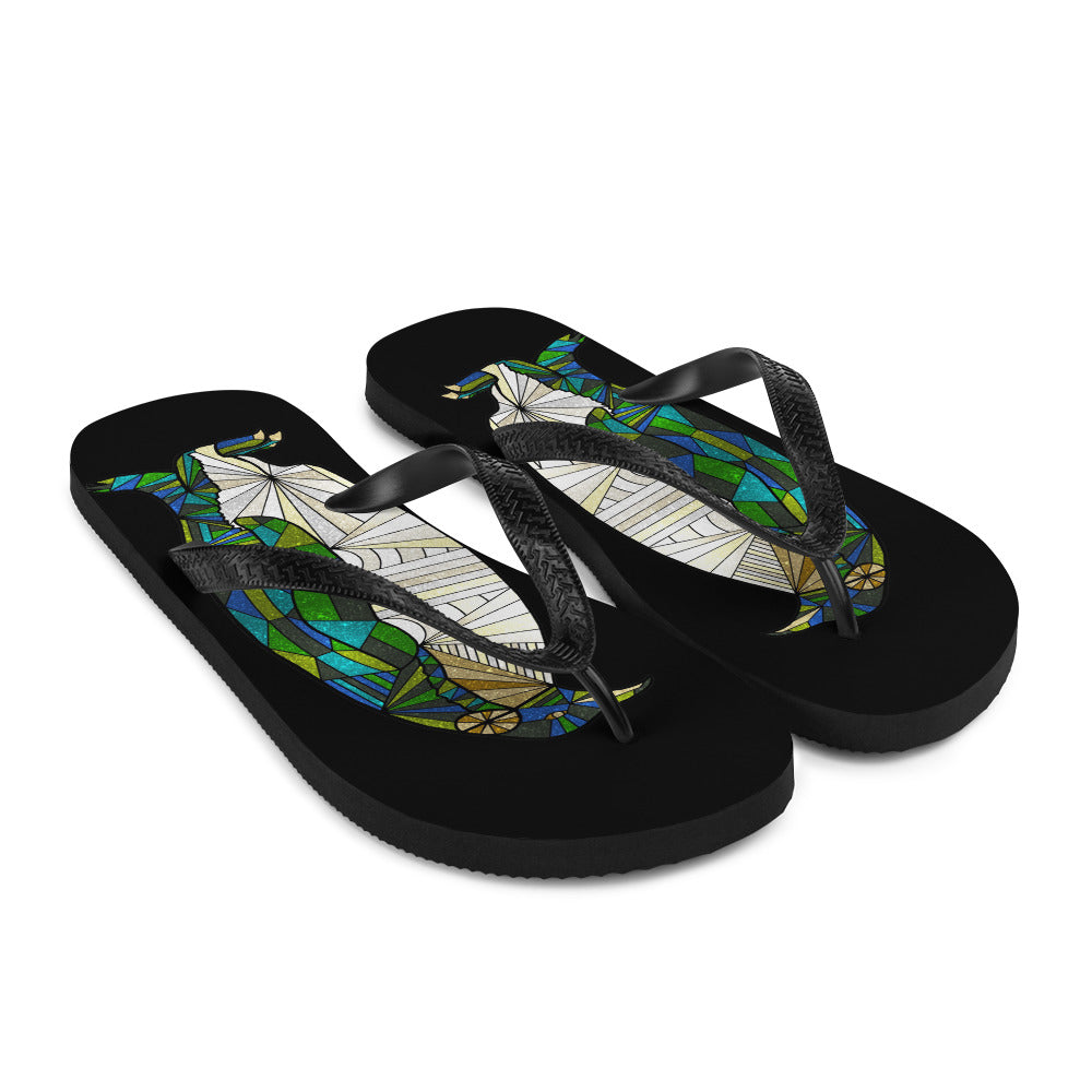 Antartic Serenity Flip-Flops