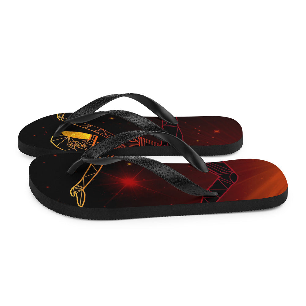 Afrobotica Ciseaux Red Flip-Flops