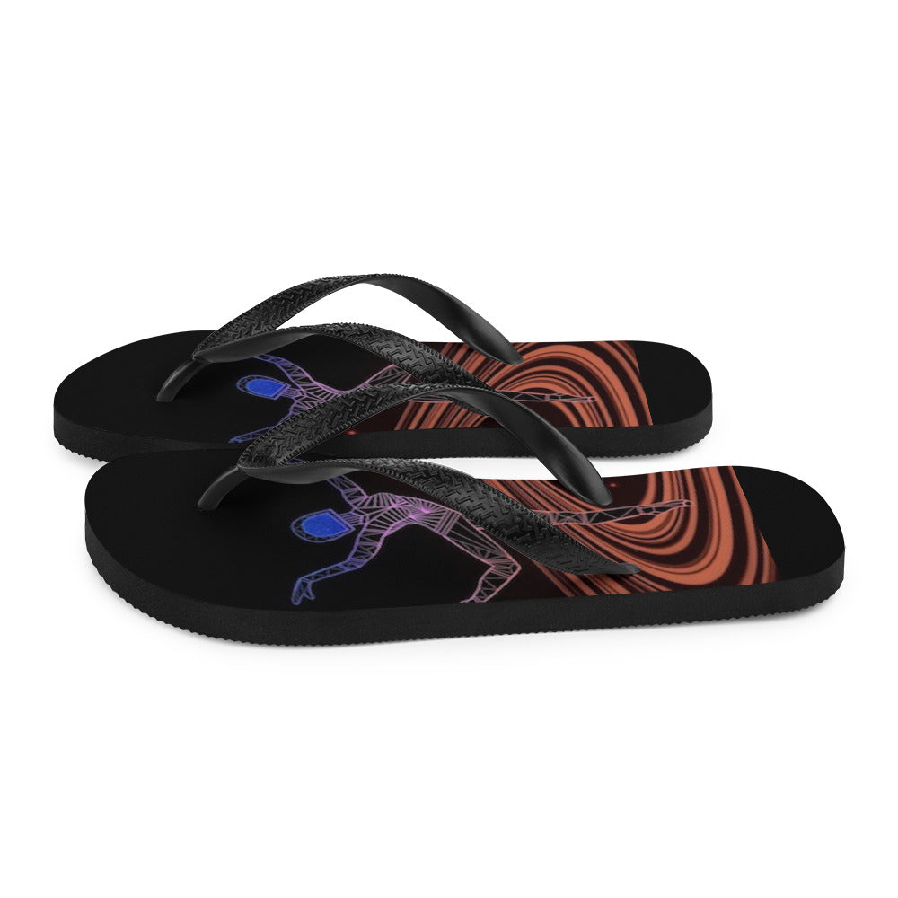 Afrobotica Rings Red Flip-Flops