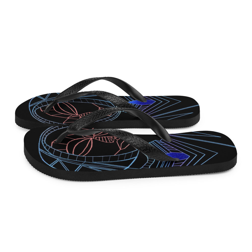 Afrobotica Melancholy Blue Flip-Flops