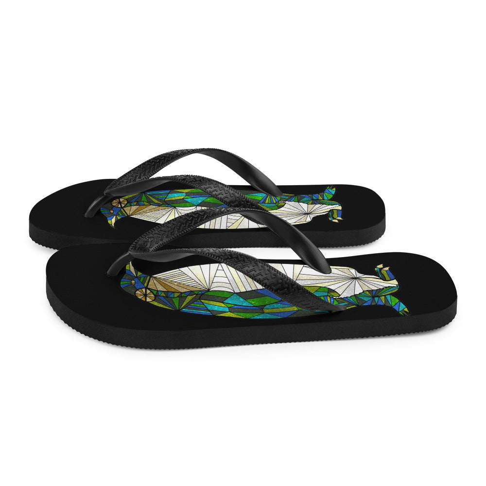 Antartic Serenity Flip-Flops