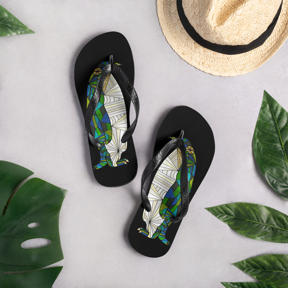 Antartic Serenity Flip-Flops