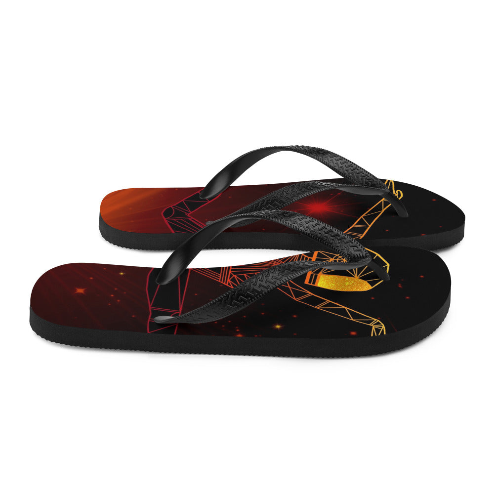 Afrobotica Ciseaux Red Flip-Flops