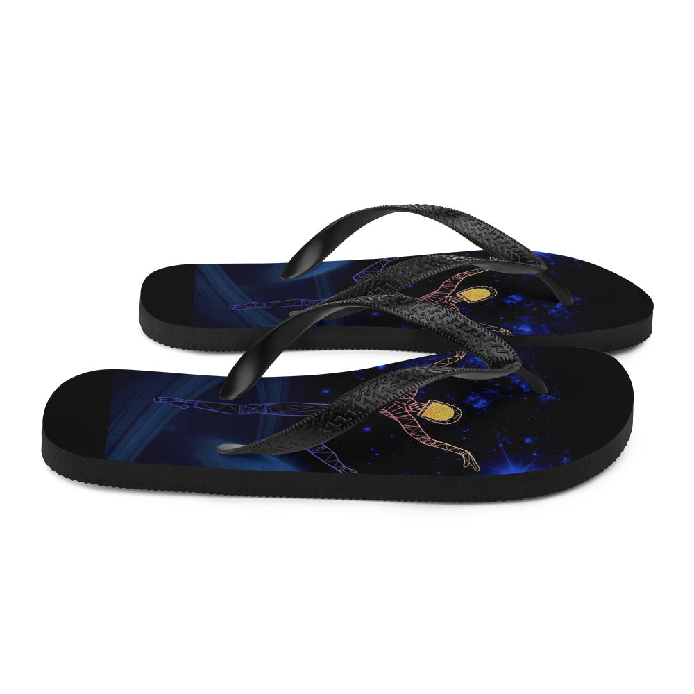 Afrobotica Rings Blue Flip-Flops