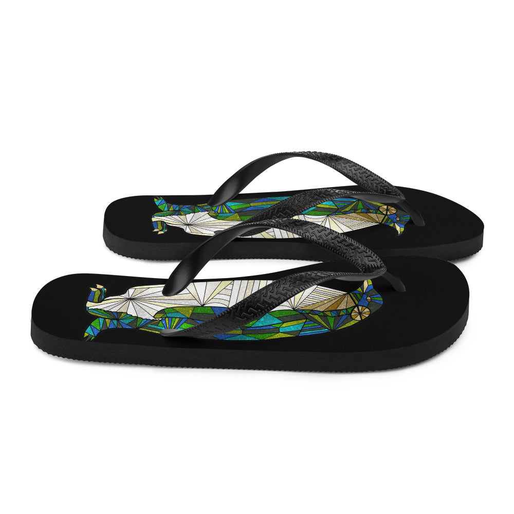 Antartic Serenity Flip-Flops