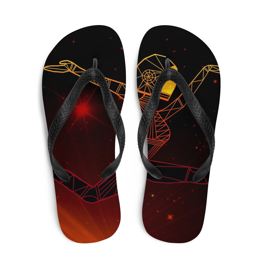 Afrobotica Ciseaux Red Flip-Flops