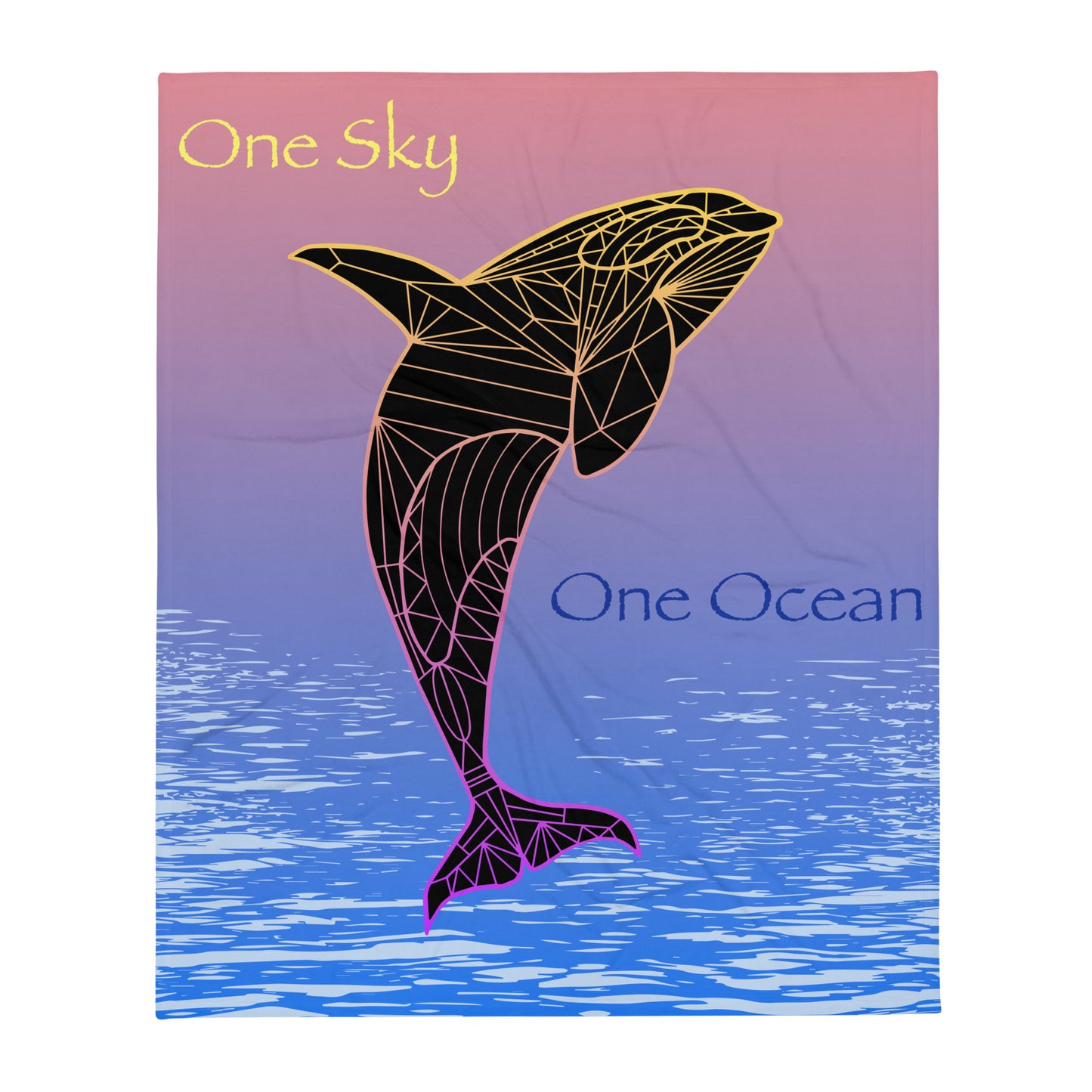 The Cosmic Orca Throw Blanket