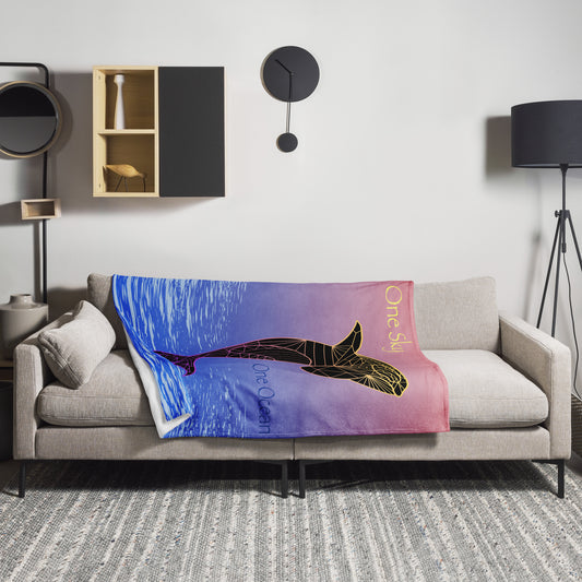 The Cosmic Orca Throw Blanket