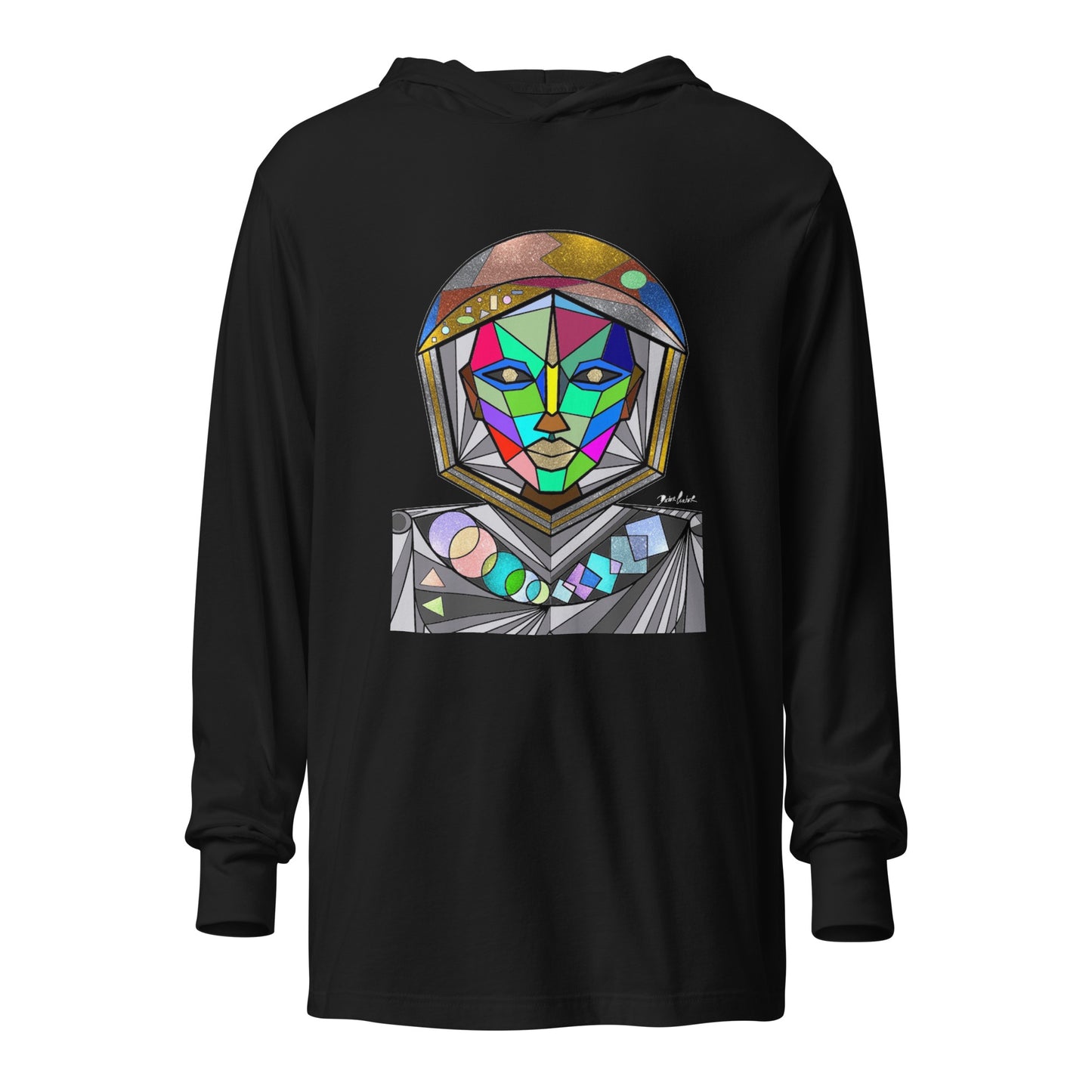 Afrobotica Avatar Multi Hooded long-sleeve tee