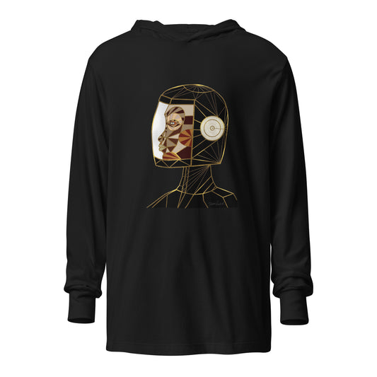 Afrobotica Native Earth Hooded long-sleeve tee