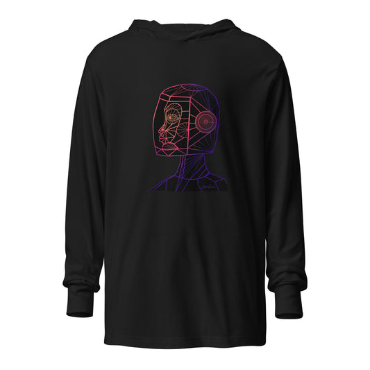Afrobotica Native Neon Hooded long-sleeve tee