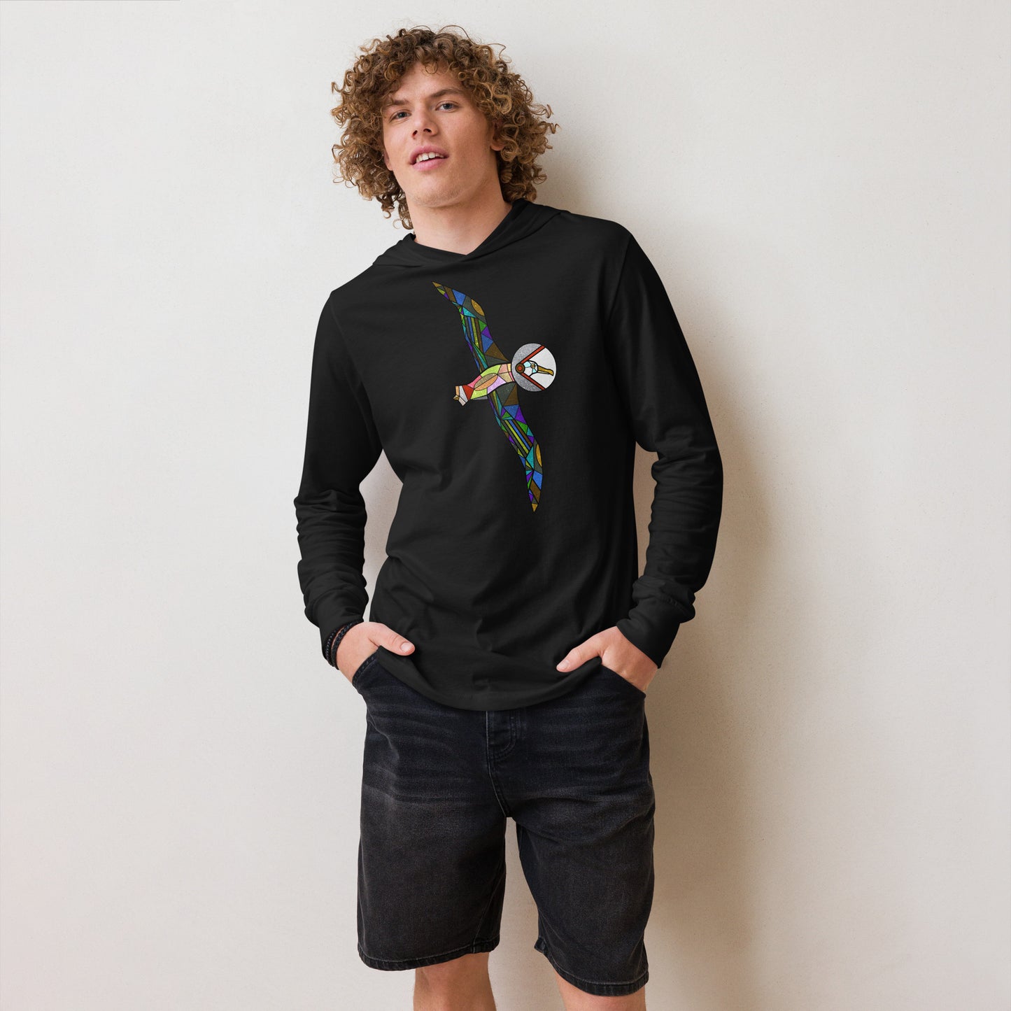 Wanderlust Hooded long-sleeve tee