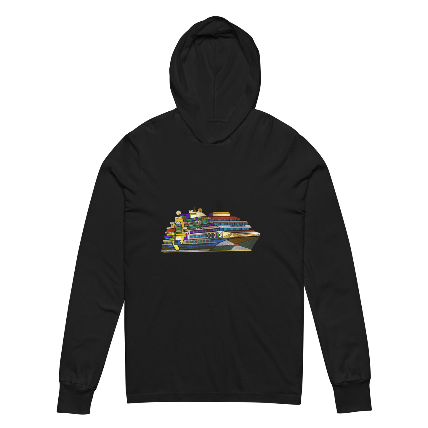 Ultramarine Hooded long-sleeve tee