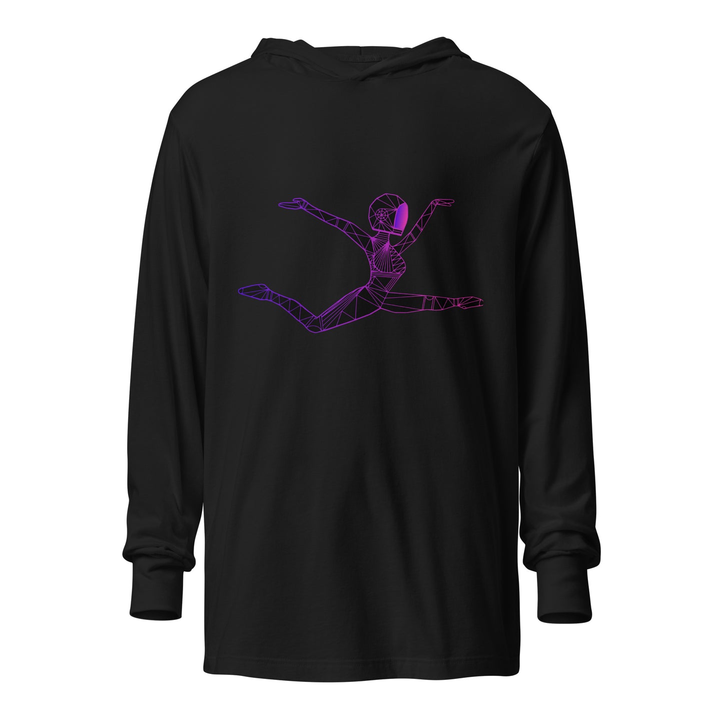 Afrobotica Ciseaux Hooded long-sleeve tee