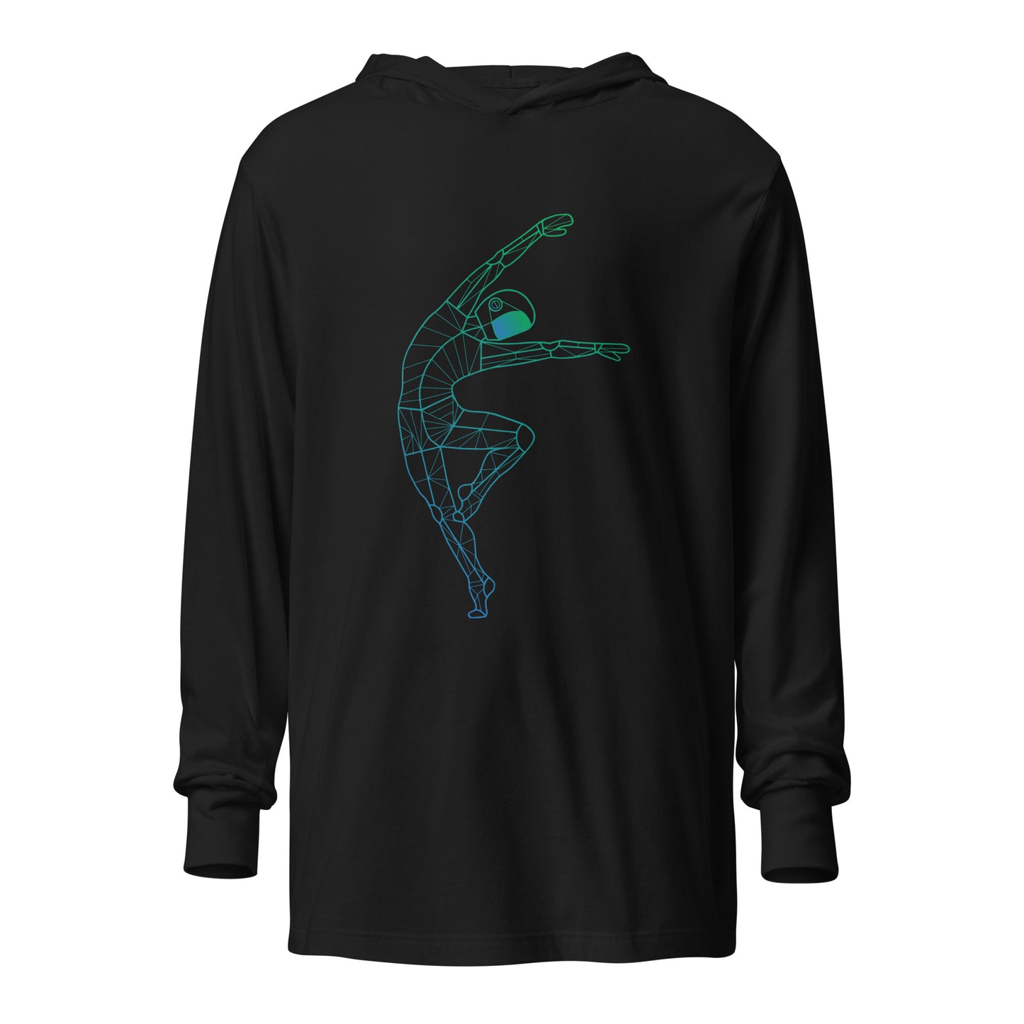 Afroboticus Stellar Drift Hooded long-sleeve tee