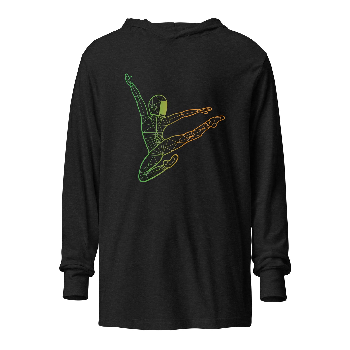 Afroboticus Emerald Hooded long-sleeve tee