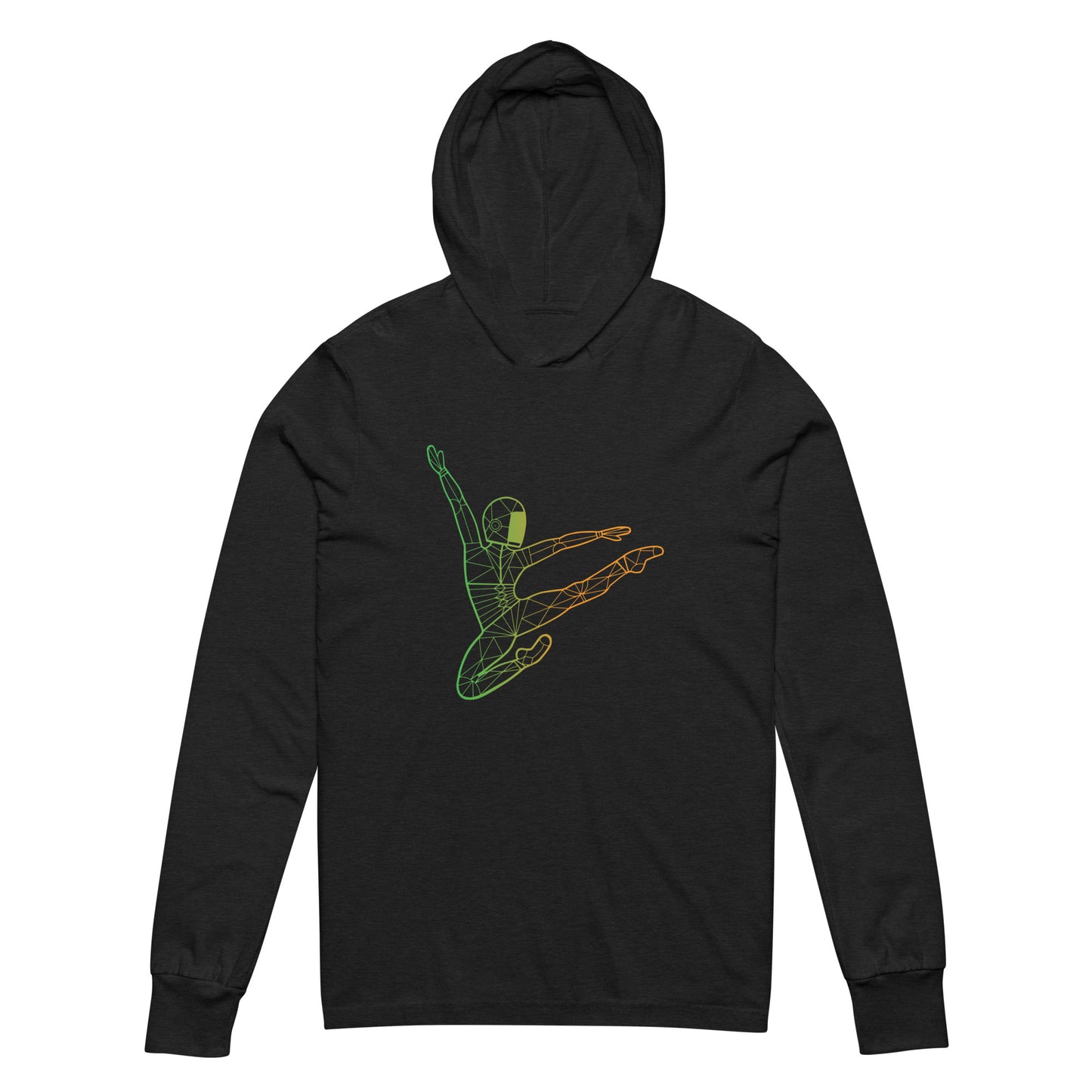 Afroboticus Emerald Hooded long-sleeve tee
